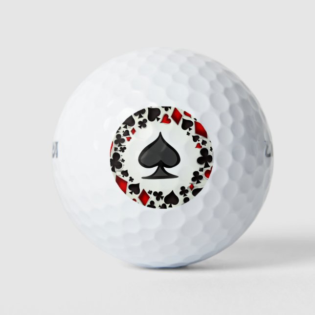 Golfplätze "Ace of Spades" Golfball (Vorderseite)