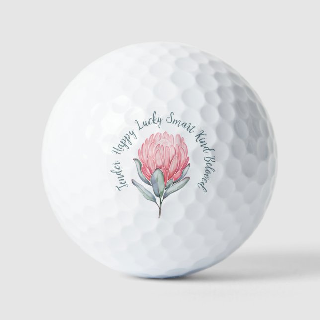 Golfplätze Delikate Blume Golfball (Vorderseite)