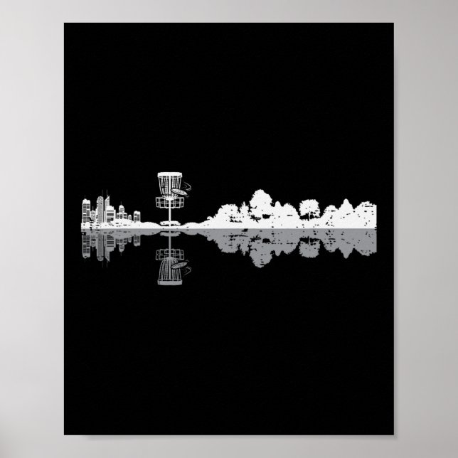Golfplätze Disc Landschaft Frisbee Golfer Frolf Me Poster (Vorne)