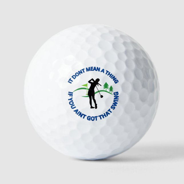 Golfplätze für Frauen Golfball (Vorderseite)