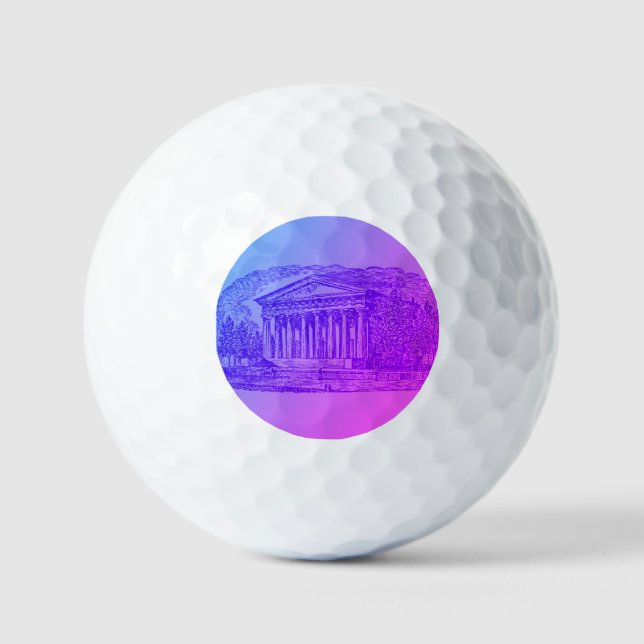 Golfplätze Golfball (Vorderseite)