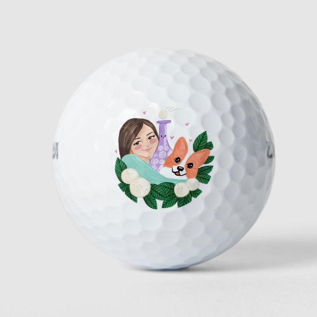 Golfplätze Golfball (Vorderseite)
