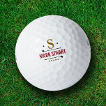 Golfplayer-Monogramm Golfball<br><div class="desc">Ein Golfball mit Monogramm mit dem Namen Ihres Lieblings-Golfspielers</div>