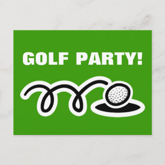Golfpostkarten für Party Einladungen und Meetings