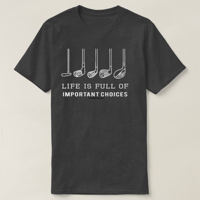 Golfprioritäten T-Shirt (Design vorne)
