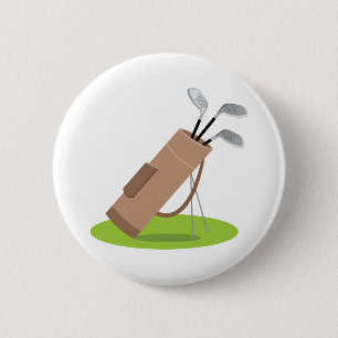 Golfschläger Button