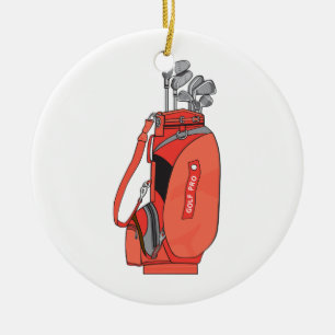 Golfschläger Keramik Ornament