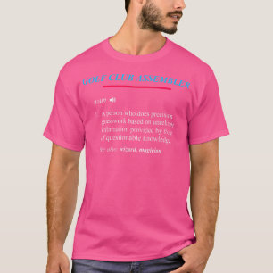 Golfschläger-Montage Definition T-Shirt