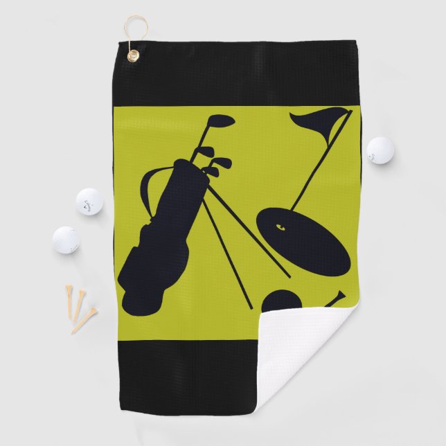 Golfschläger, Schläger, Handtuchhalter Golfhandtuch (Insitu)