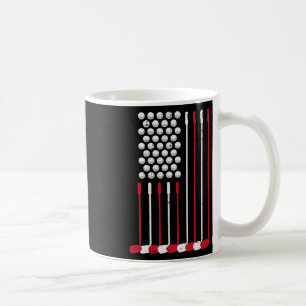 Golfschläger US-Flagge 4. Juli Patriotischer Golfe Kaffeetasse