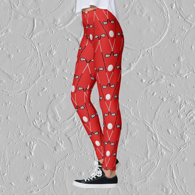 Golfschläger zeichnen sich durch leuchtend rote Le Leggings (Von Creator hochgeladen)