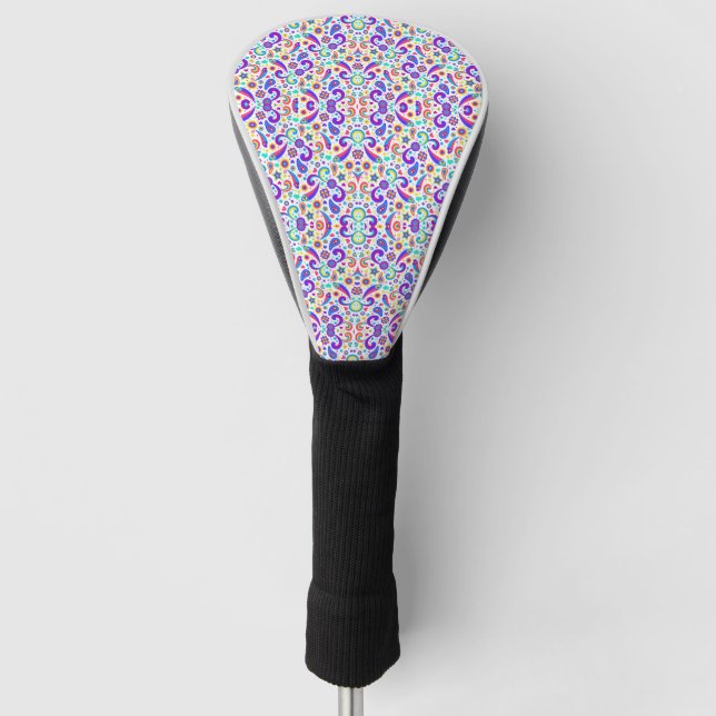 Golfschlägerkopfabdeckung mit einem farbenfrohen B Golf Headcover (Vorderseite)