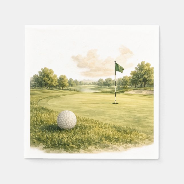Golfschlägersammlung Fairway Serviette (Vorderseite)
