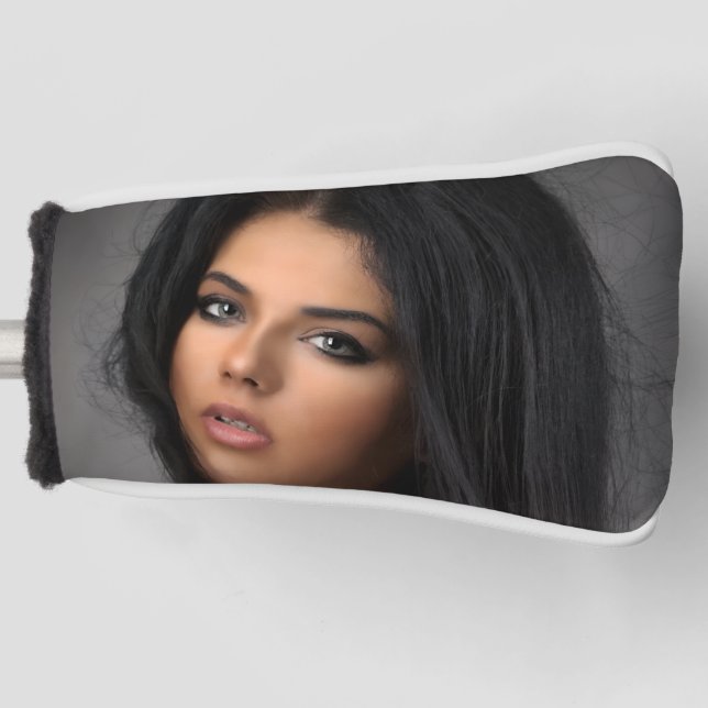 GOLFSCHLAGKOPFABDECKUNG MIT INDIVIDUELLER FOTO GOLF HEADCOVER (Vorderseite)