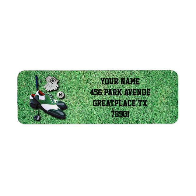 Golfschuhe Ball Gloves Club Treiber mit Monogram (Vorne)