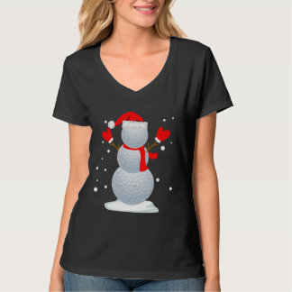 Golfsnowman-T - Shirt-lustiges T-Shirt