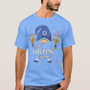Golfspiel Gnome Hanukkah Matching Family Pajama T-Shirt