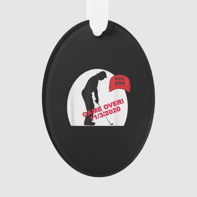 Golfspiel ist über Funny Anti-Trump Ornament (Vorderseite)