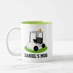 Golfspiel - Personalisiertes Golfspiel Zweifarbige Tasse