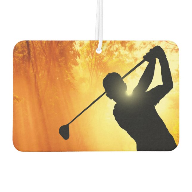 Golfspielen Autolufterfrischer (Rückseite)