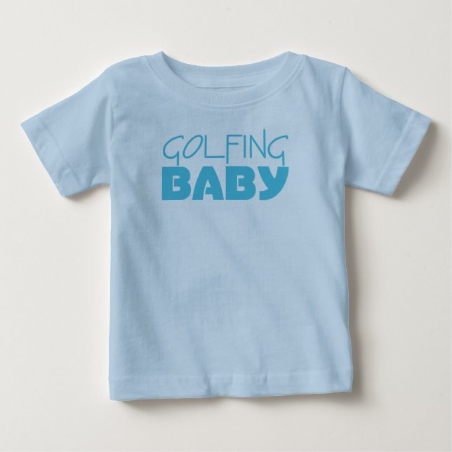 Golfspielen Baby Boy T - Shirt oder Säugling One P (Vorderseite)