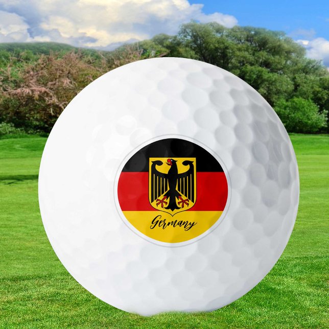 Golfspielen Deutschland & Deutschland Flagge / Gol Golfball (Von Creator hochgeladen)