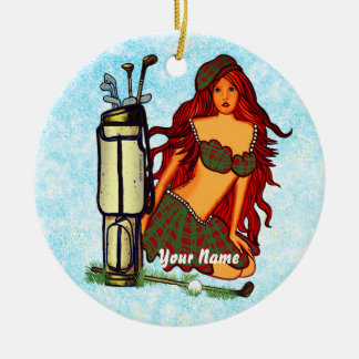 Golfspielen Fairy Keramik Ornament