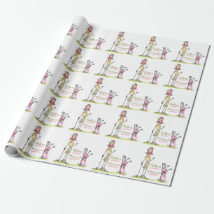 Golfspielen für immer geschenkpapier
