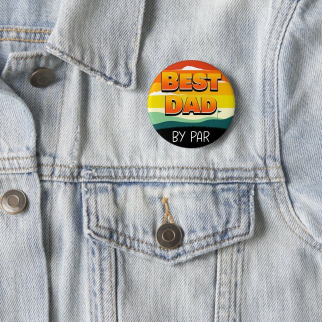 Golfspielen Golfer Vater Der beste Vater Button (Beispiel)