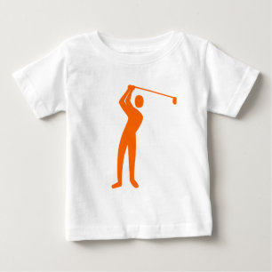Golfspielen - Orange Baby T-shirt