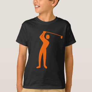 Golfspielen - Orange T-Shirt