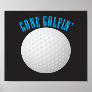Golfspielen Poster
