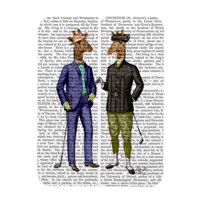 Golfspielen von Giraffen 2 Magnet (Vertikal)