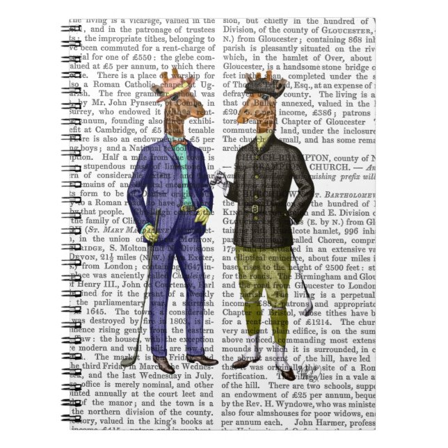 Golfspielen von Giraffen 2 Notizblock (Vorderseite)