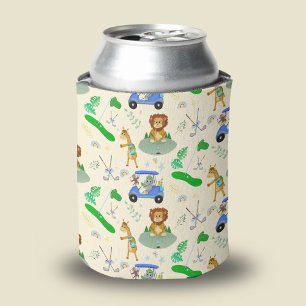 Golfspielende Dschungeltiere Baby Personalisieren Dosenkühler