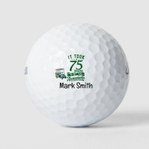 Golfspieler 75. Geburtstag Golfball