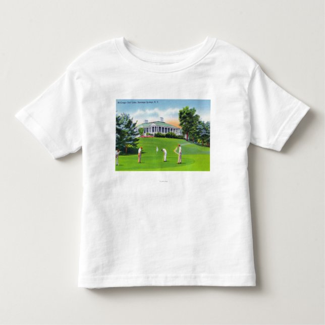 Golfspieler auf McGregor Golfplatz-Szene Kleinkind T-shirt (Vorderseite)