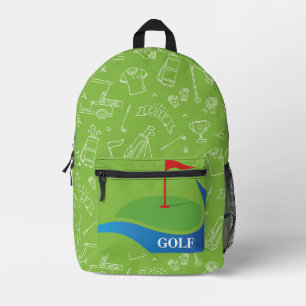Golfspieler  bedruckter rucksack