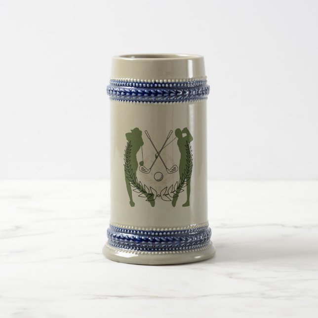 Golfspieler Bierglas (Mittel)