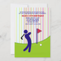 Golfspieler-Einladung