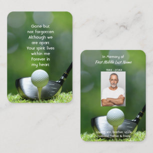 Golfspieler Golf Golfsport Andenken Visitenkarte