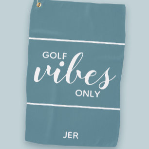 Golfspieler Golf Vibes Lustig Personalisiert Türki Golfhandtuch