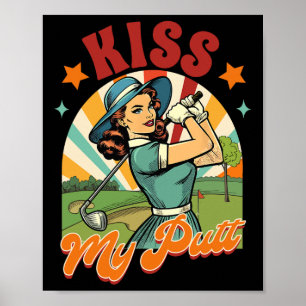 Golfspieler Golfer Golfclub Par Teezeit Küsse Mein Poster