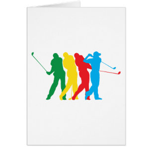 Golfspieler in der Bewegung