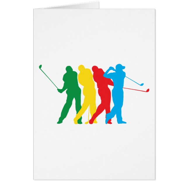 Golfspieler in der Bewegung (Vorne)