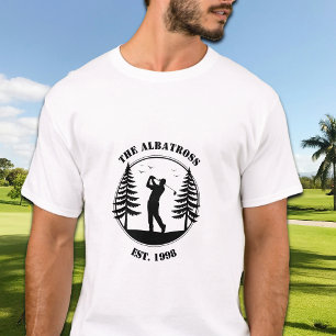 Golfspieler Kiefern Name hinzufügen T-Shirt