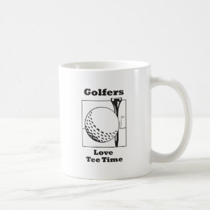Golfspieler-Liebe-T-Shirt-Zeit Kaffeetasse