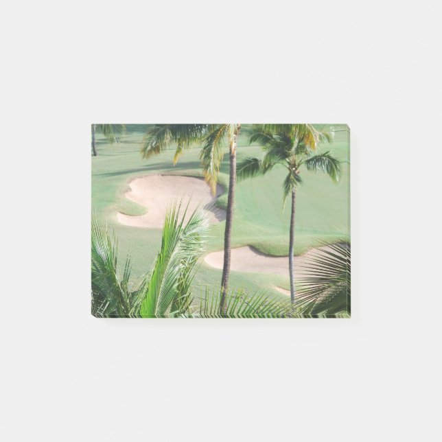 Golfspieler Post-it Klebezettel (Vorderseite)