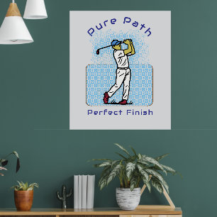 Golfspieler Poster