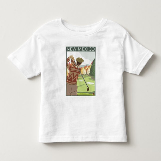 Golfspieler SceneNew Mexiko Kleinkind T-shirt (Vorderseite)